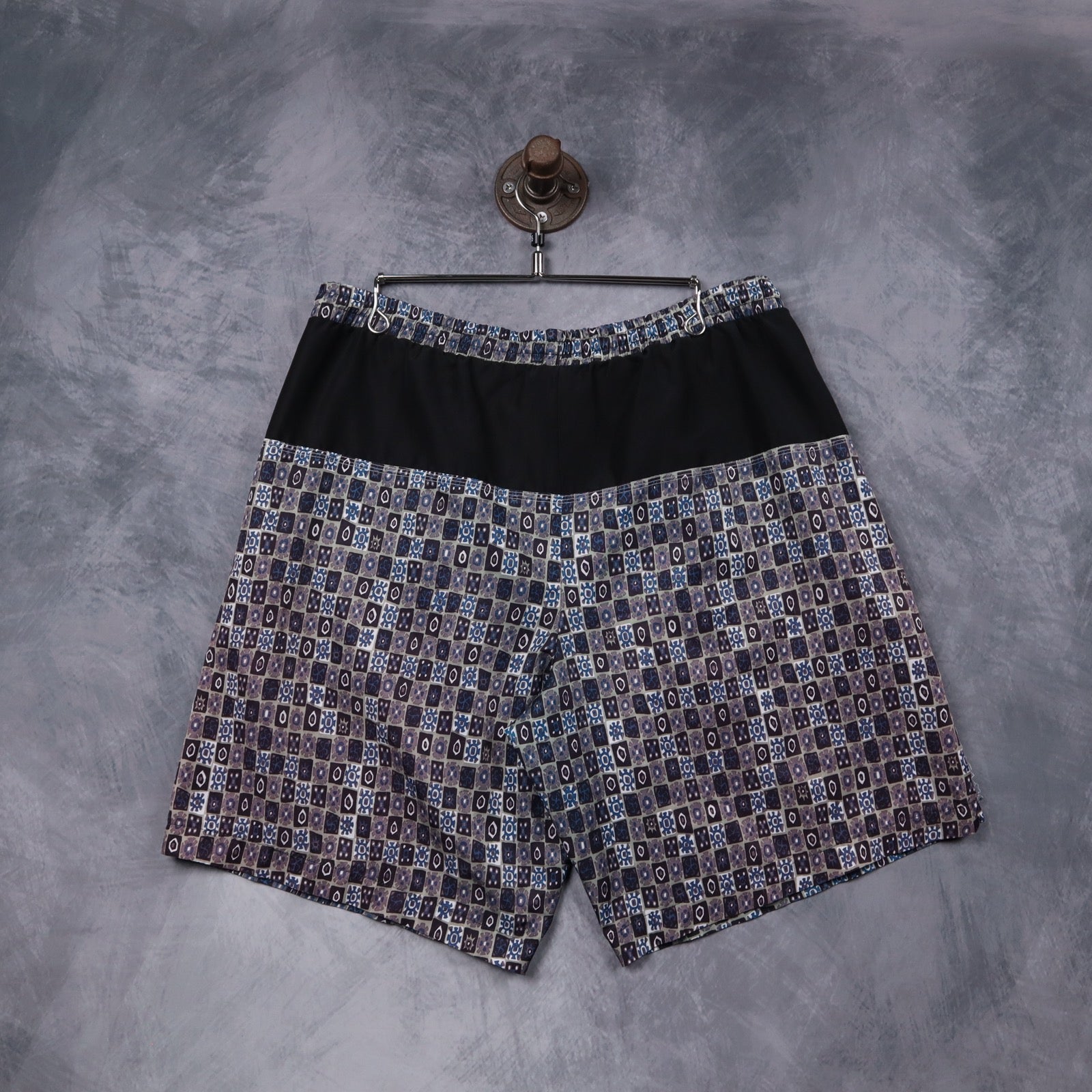 90s Blue Multi Nike Geometric Print Shorts 5201