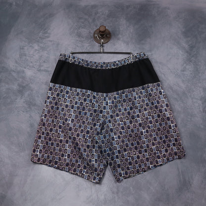 90s Blue Multi Nike Geometric Print Shorts 5201