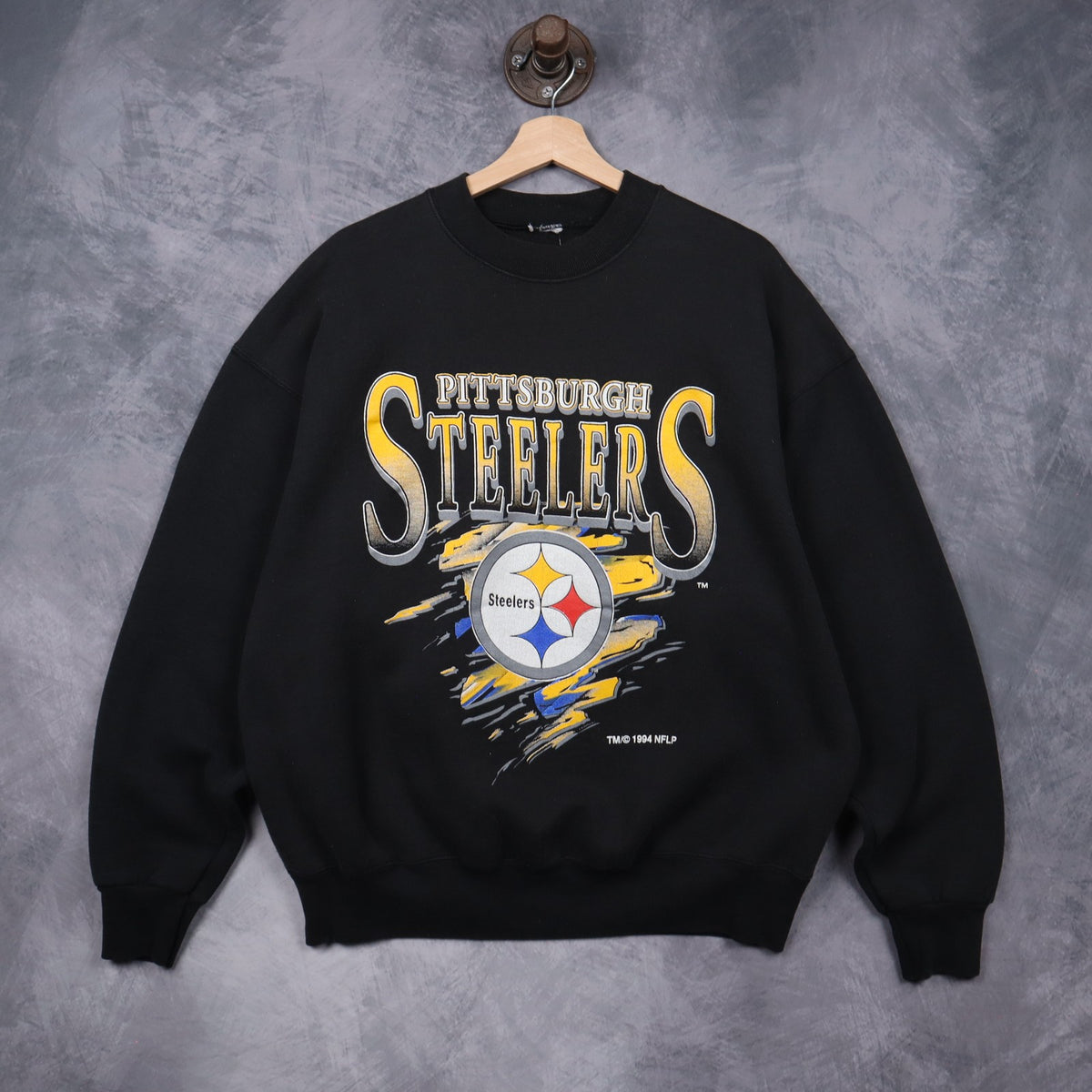 1994 Black Pittsburgh Steelers Crewneck Sweatshirt 6462