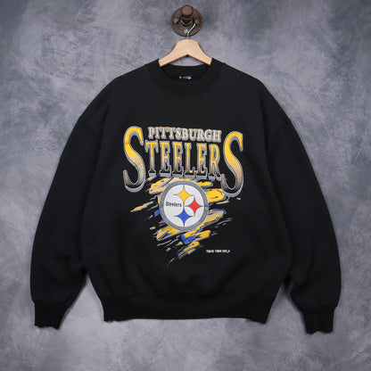 1994 Black Pittsburgh Steelers Crewneck Sweatshirt 6462