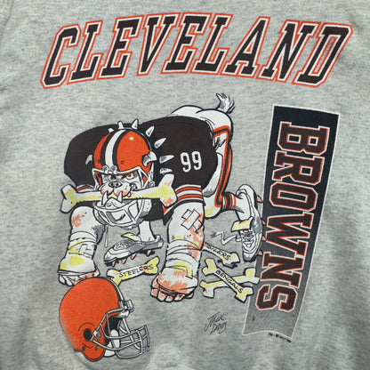1998 Grey Cleveland Browns Crewneck Sweatshirt 4109
