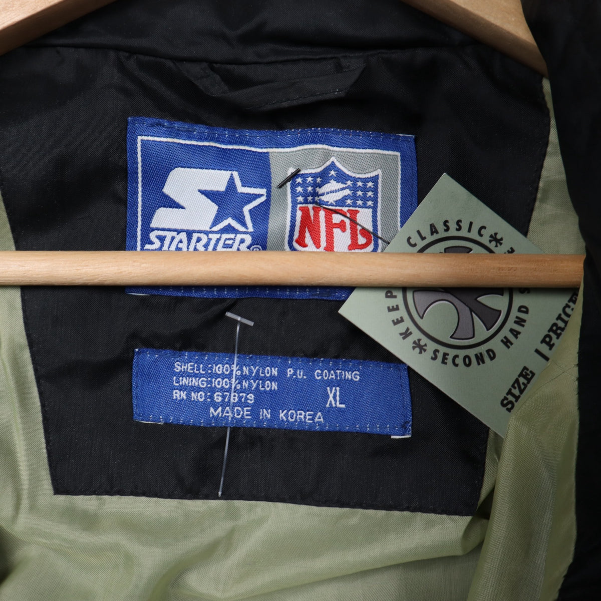 90s Black New Orleans Saints Starter Windbreaker 6526