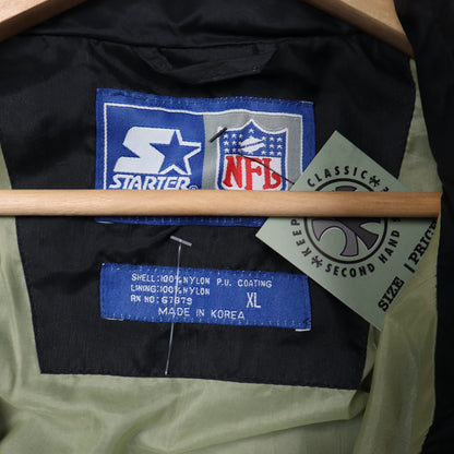 90s Black New Orleans Saints Starter Windbreaker 6526