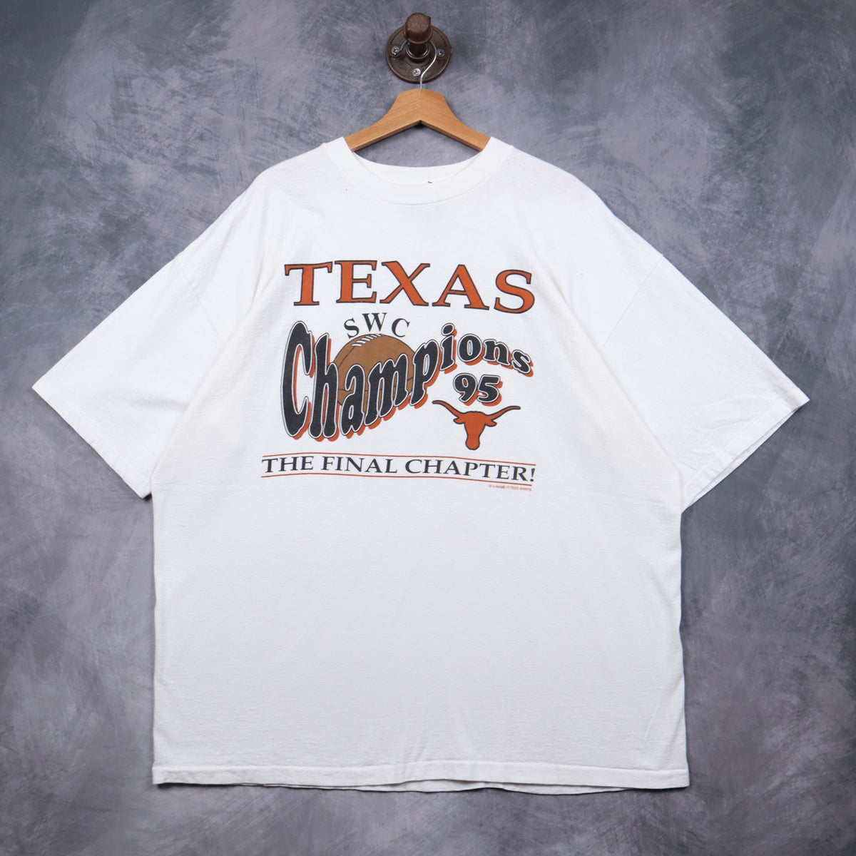 1995 White Texas Longhorns SWC Champions Shirt 5806