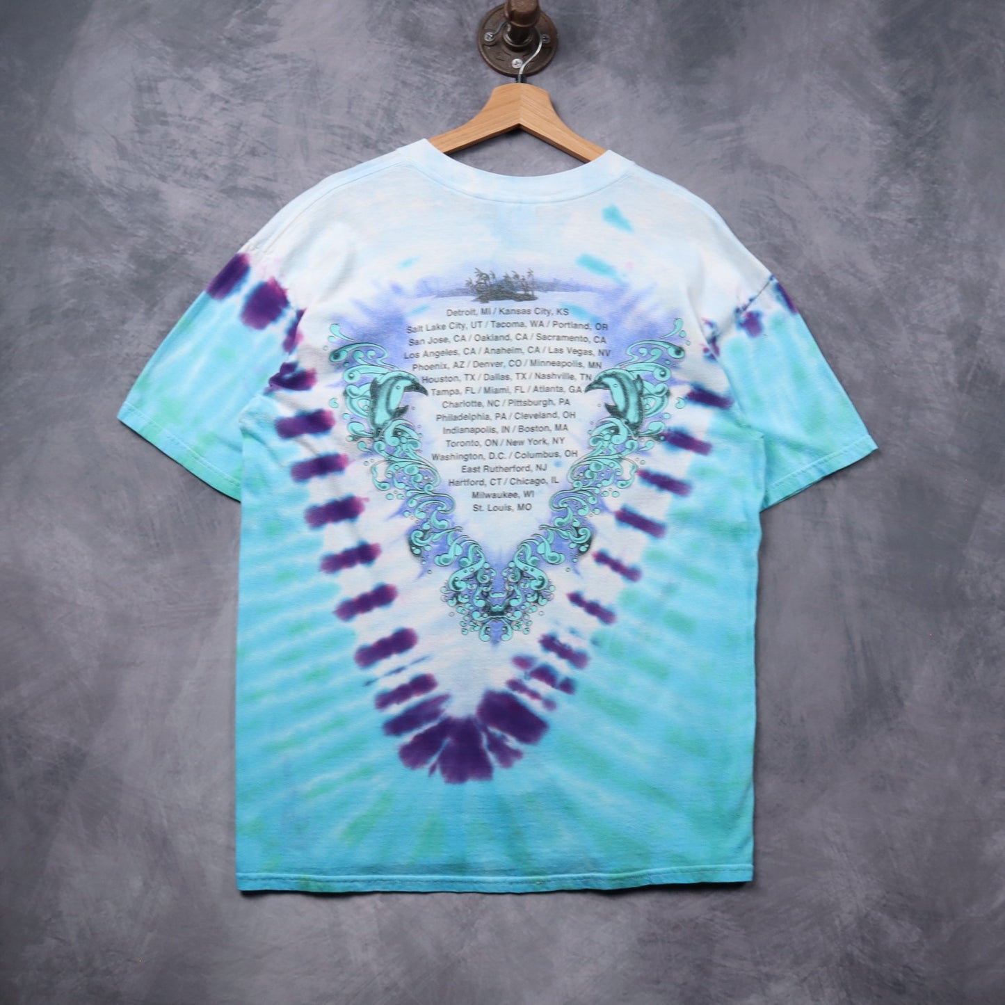 2000 Blue Tie Dye CSNY Tour Shirt 5447
