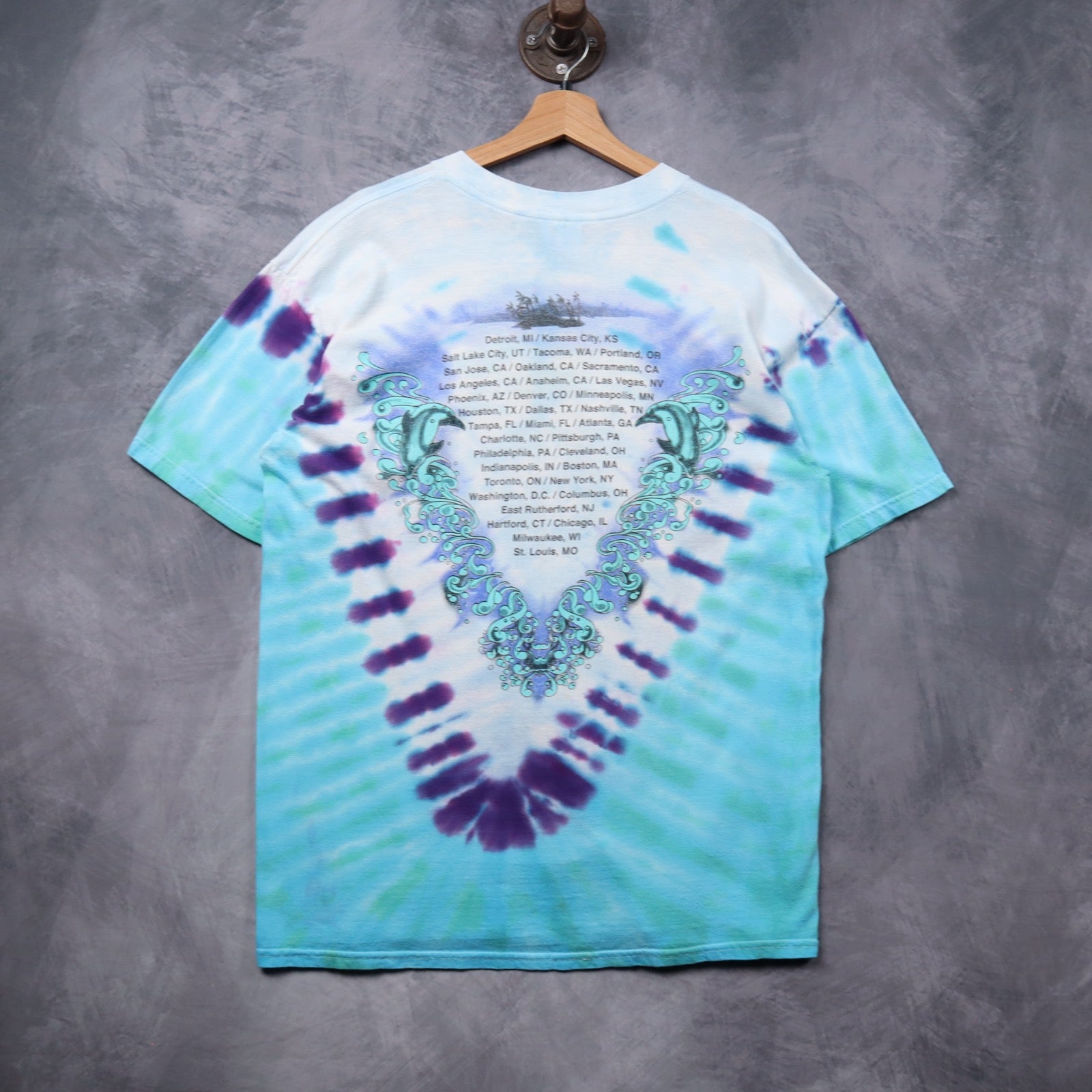 2000 Blue Tie Dye CSNY Tour Shirt 5447