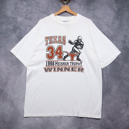 1998 White Texas Longhorns Heisman Trophy Winner Shirt 5811