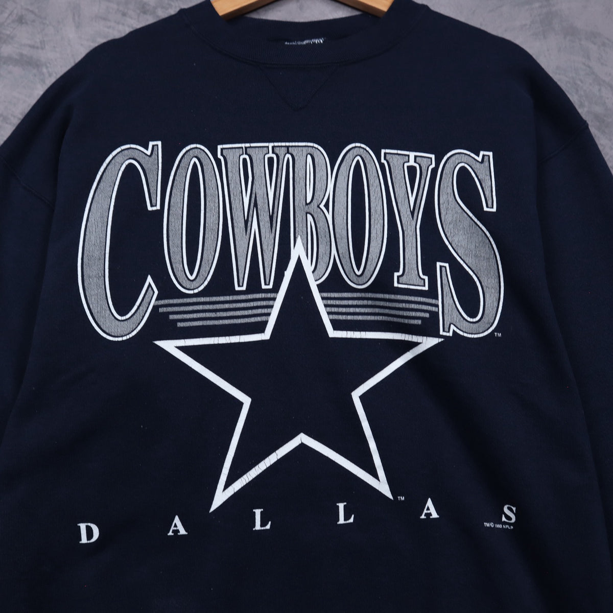 1993 Navy Blue Dallas Cowboys Crewneck Sweatshirt 6604