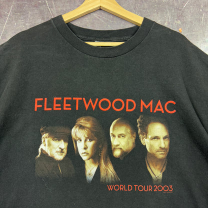 2003 Black Fleetwood Mac What's The World Coming To Tour Graphic Shirt XL 1118