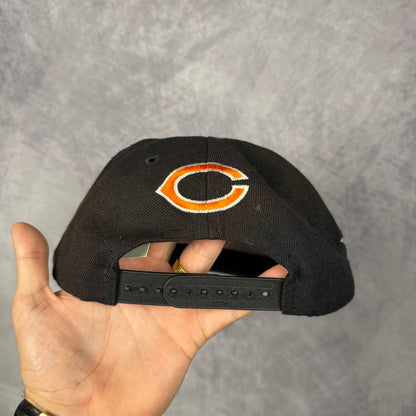 90s Black Chicago Bears Super Bowl XX Champions Snapback Hat 6856
