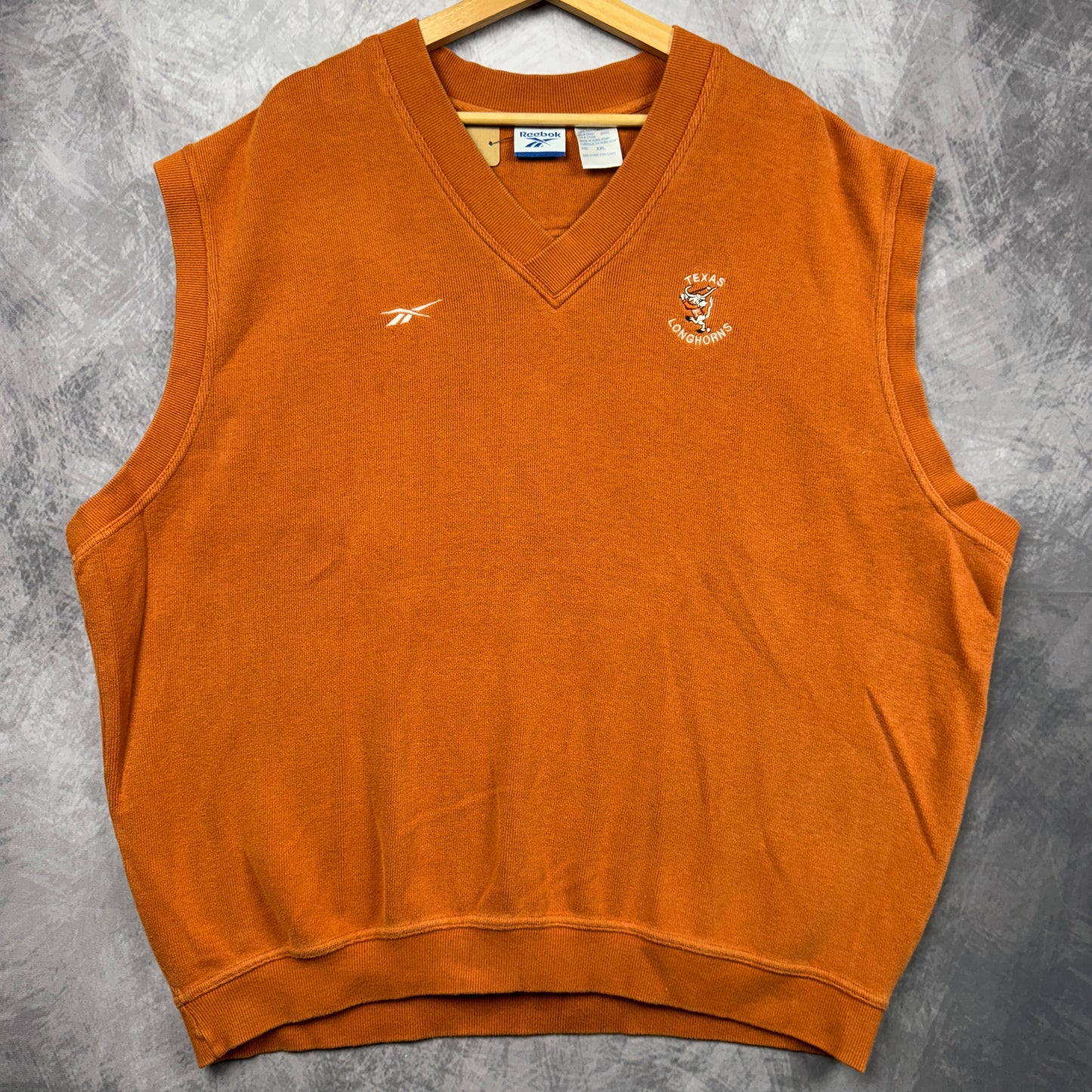 90s Orange Texas Longhorns Reebok Sweater Vest 4392