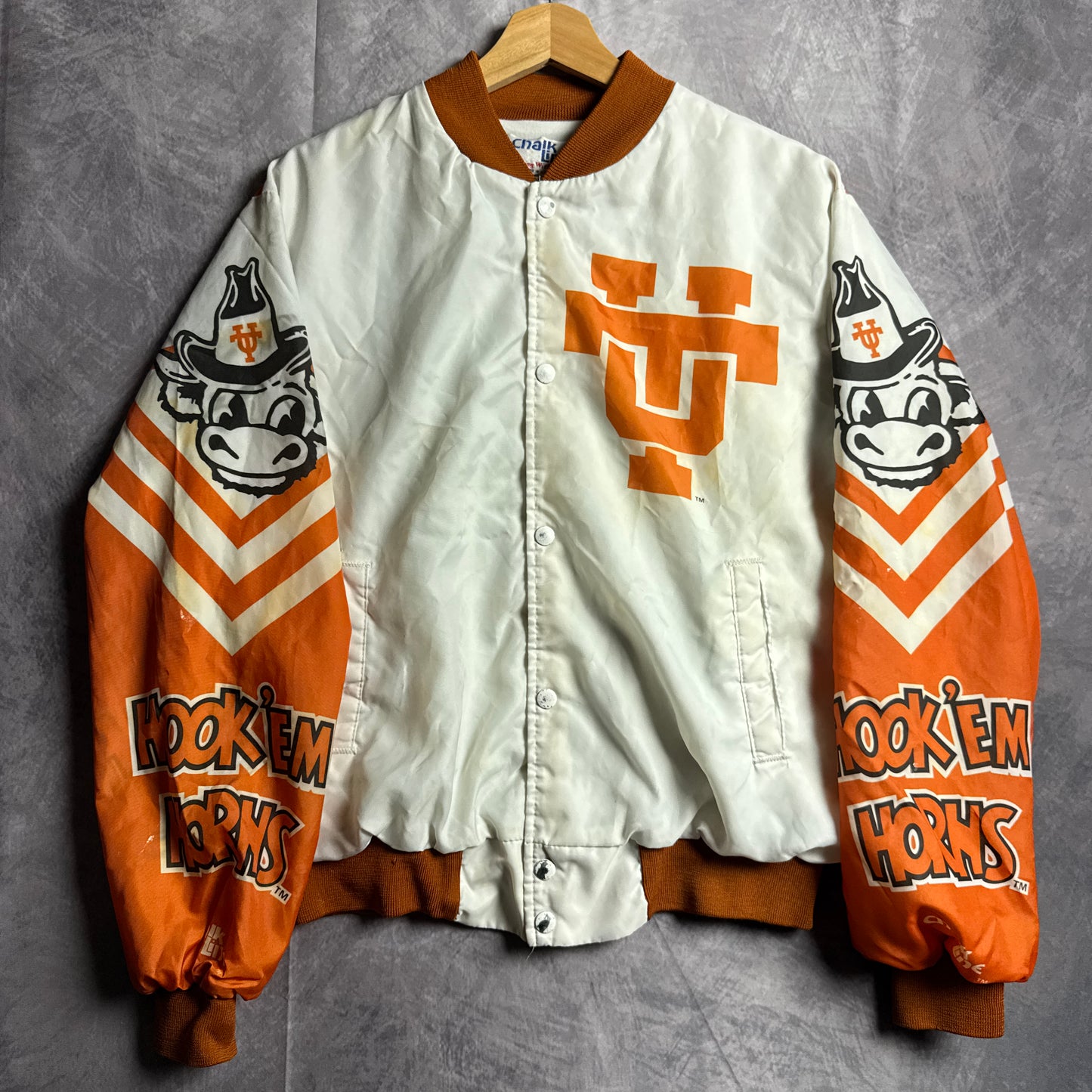 80s Texas Longhorns Chalk line Fanimation Jacket 4473