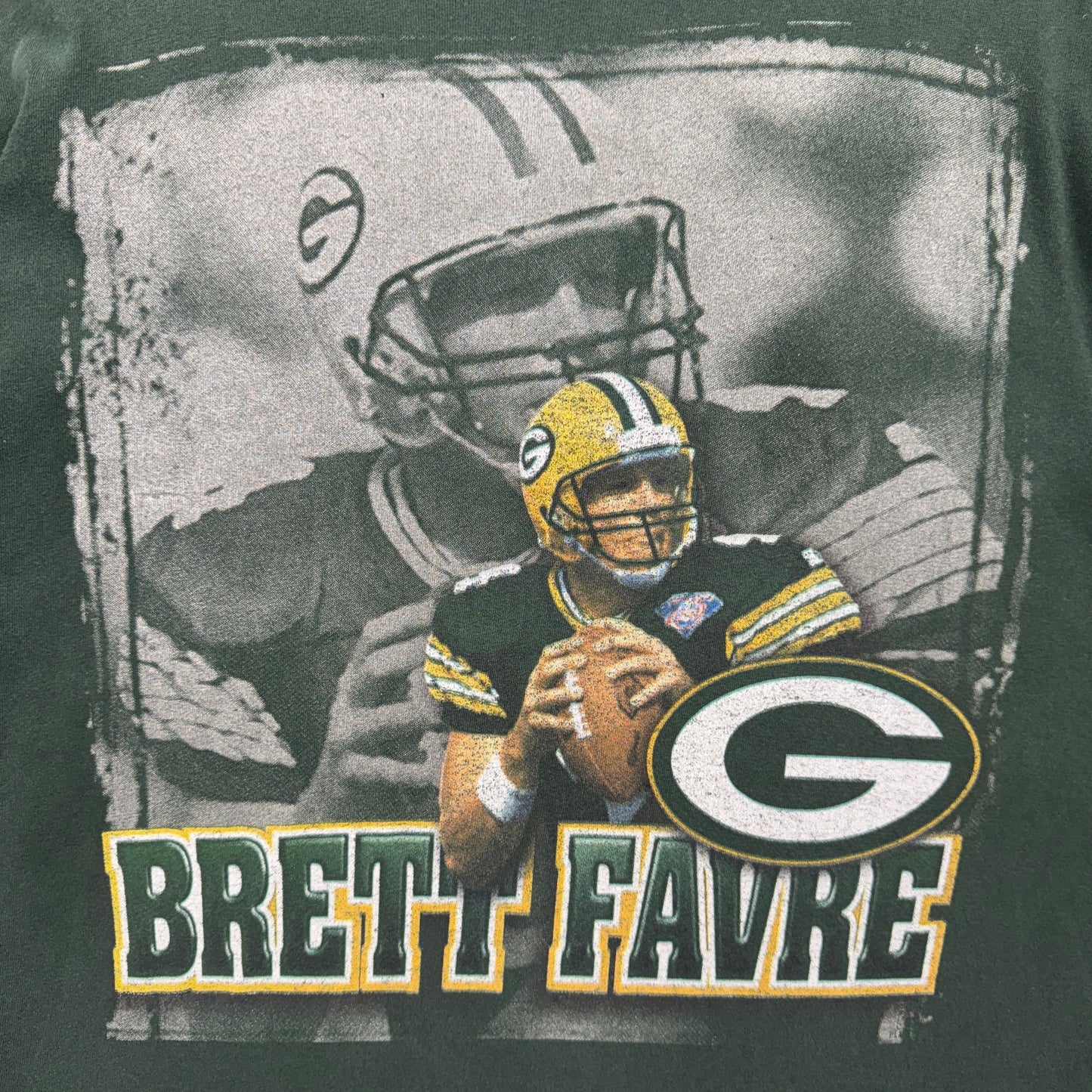 90s Green Brett Favre Green Bay Packers Shirt 4251