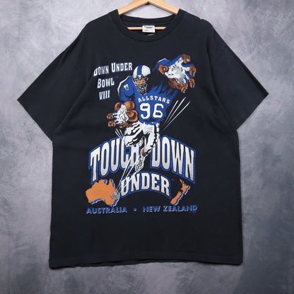 1996 Black Down Under Bowl VIII Touchdown Football Shirt 4683