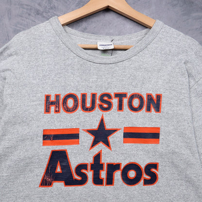 90s Heather Gray Houston Astros Starter Shirt 5573