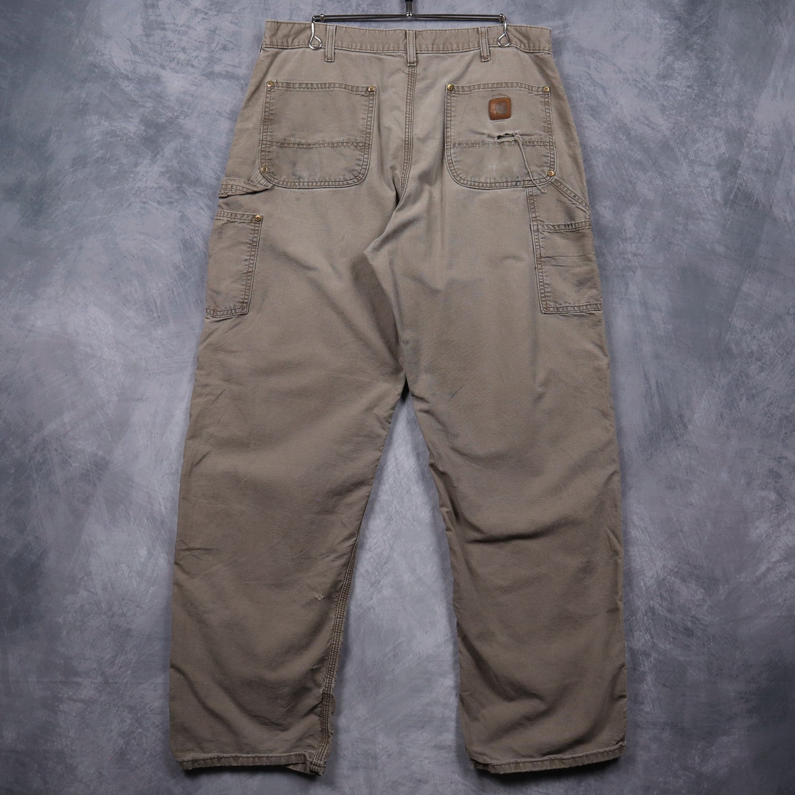 Y2K Tan Carhartt Original Dungaree Fit Double Knee Pants 5043