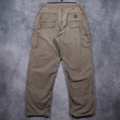 Y2K Tan Carhartt Original Dungaree Fit Double Knee Pants 5043