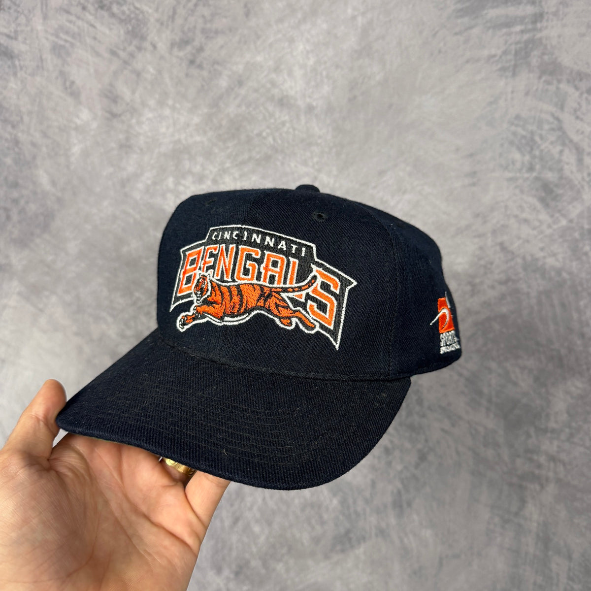90s Black Cincinnati Bengals Sports Specialties Snapback Hat 6864