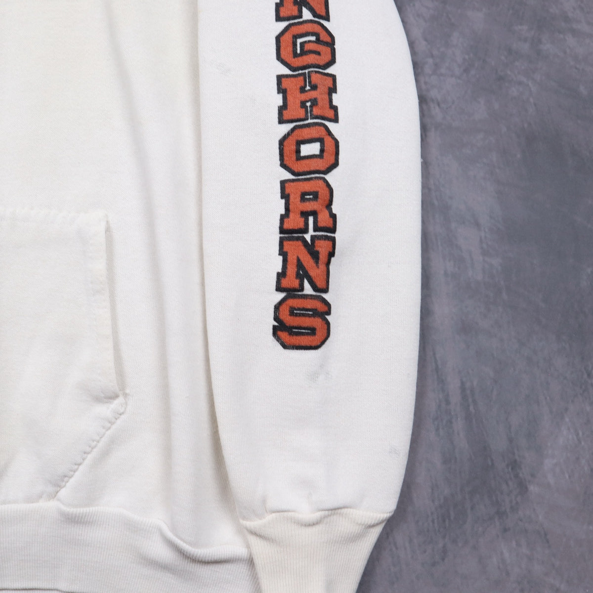 90s White Texas Longhorns Hoodie 5624