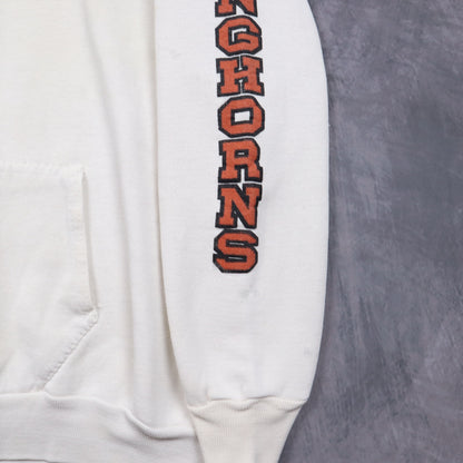 90s White Texas Longhorns Hoodie 5624