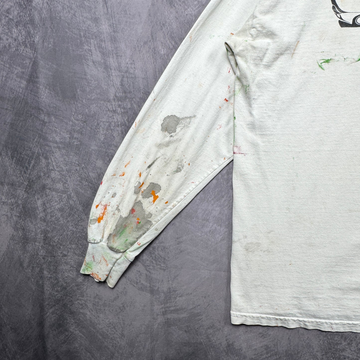 00s White Porsche Painter Long Sleeve Shirt 4024
