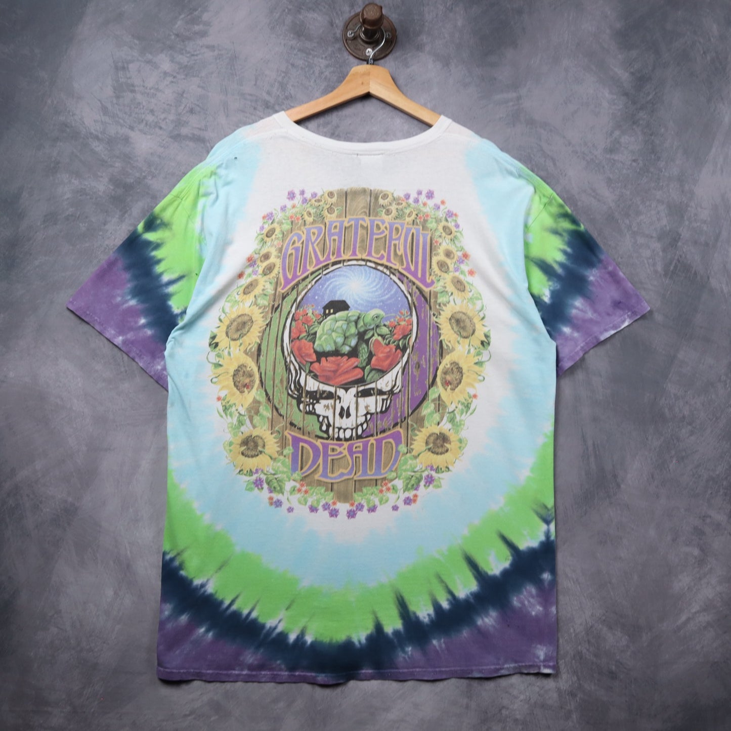 90s Tie Dye Grateful Dead Terrapin Station Liquid Blue Shirt 5448