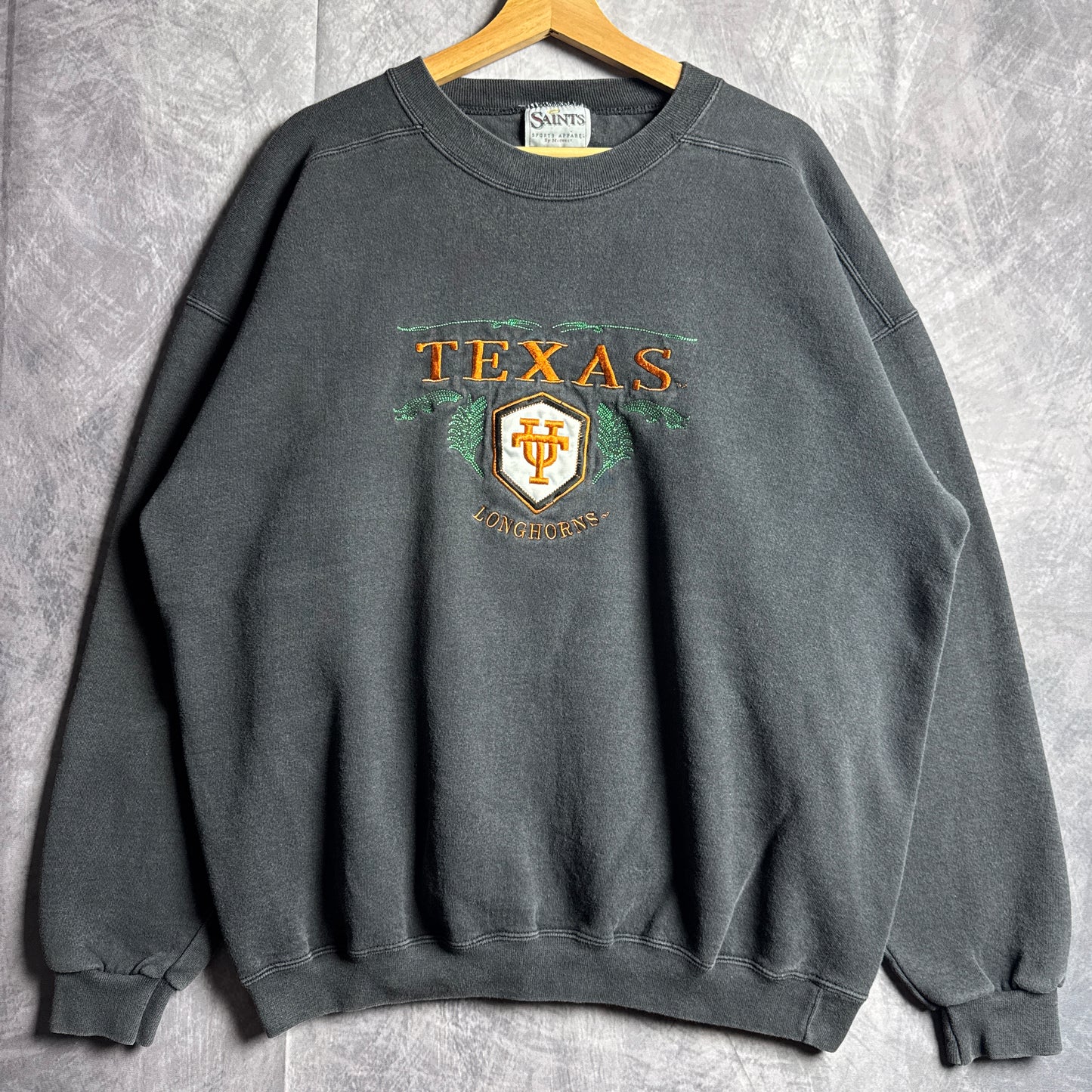 90s Black Texas Longhorns Crewneck Sweatshirt 4581