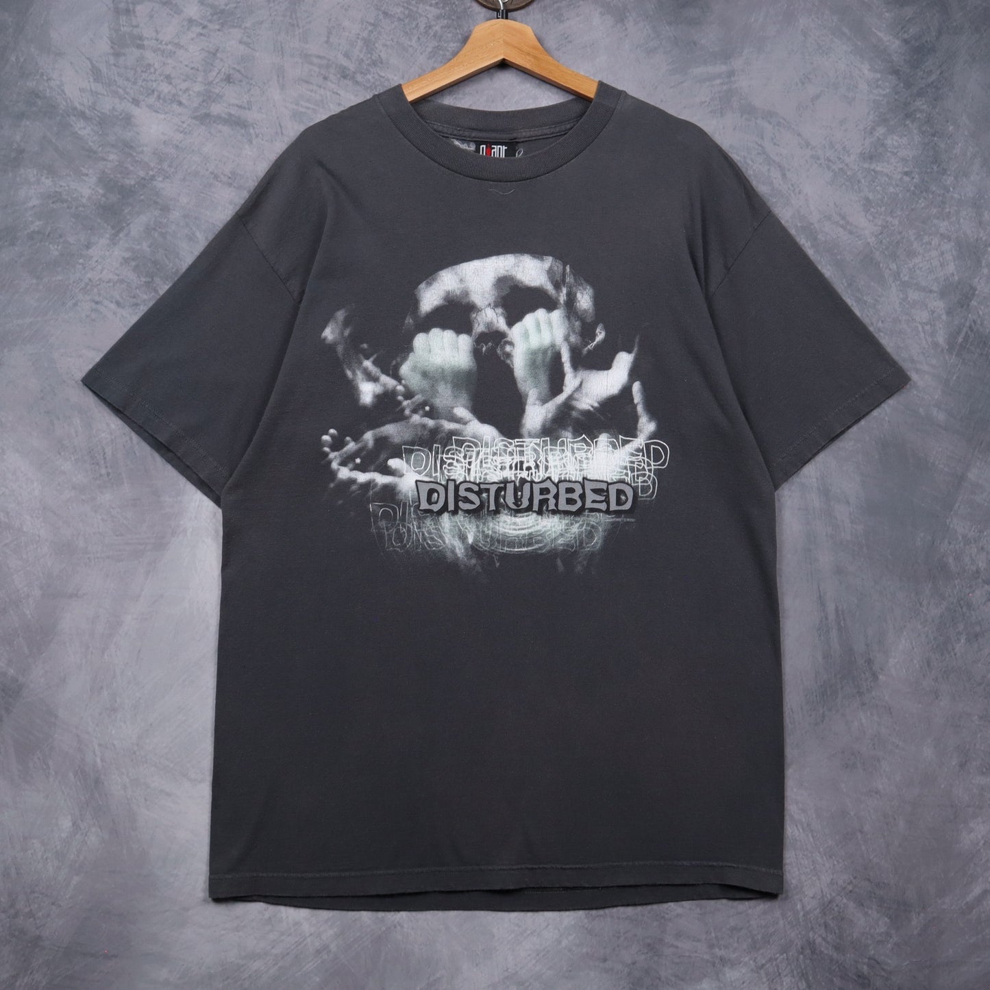 90s Grey Disturbed Skull Shirt 4941