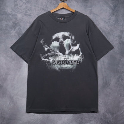 90s Grey Disturbed Skull Shirt 4941