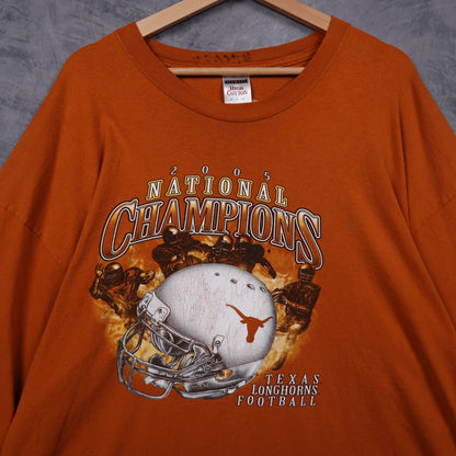2005 Orange Texas Longhorns National Champions Long Sleeve Shirt 5849