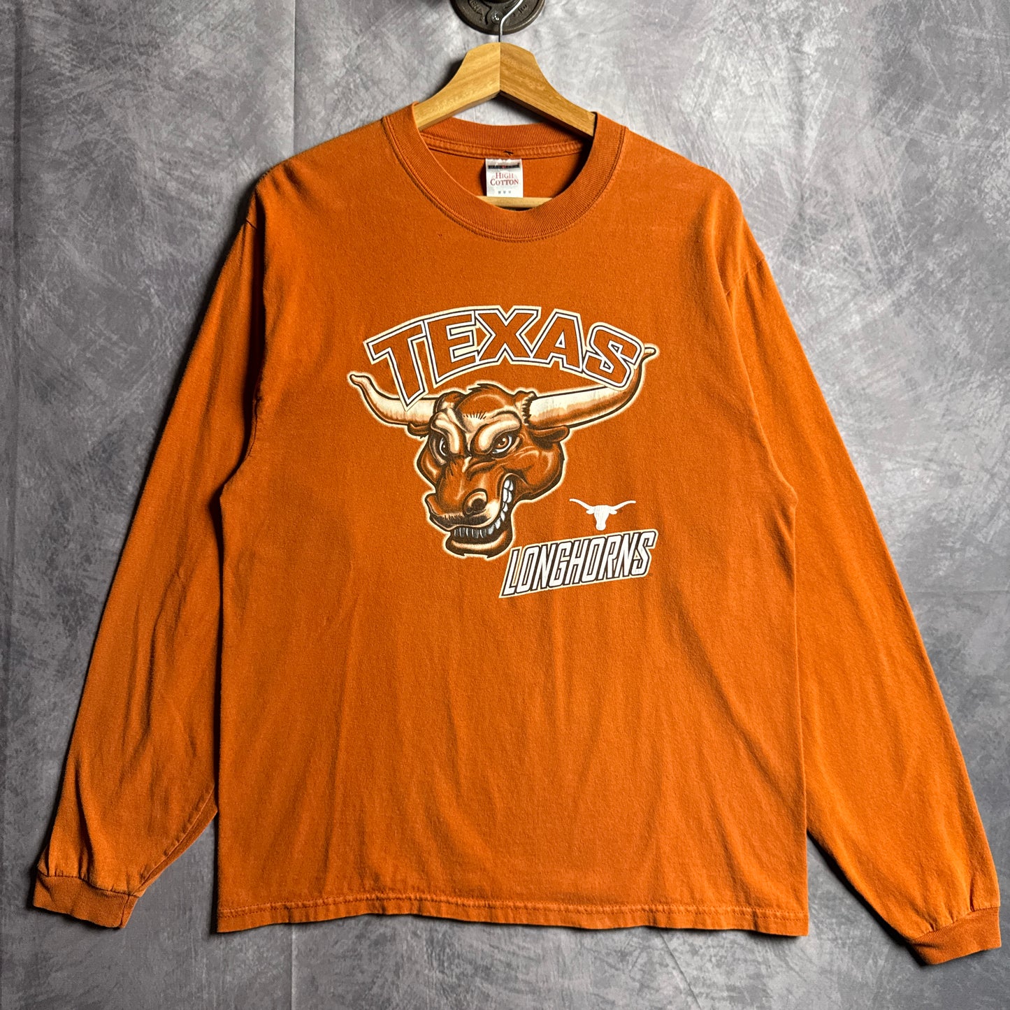 00s Orange Texas Longhorns Long Sleeve Shirt 4517