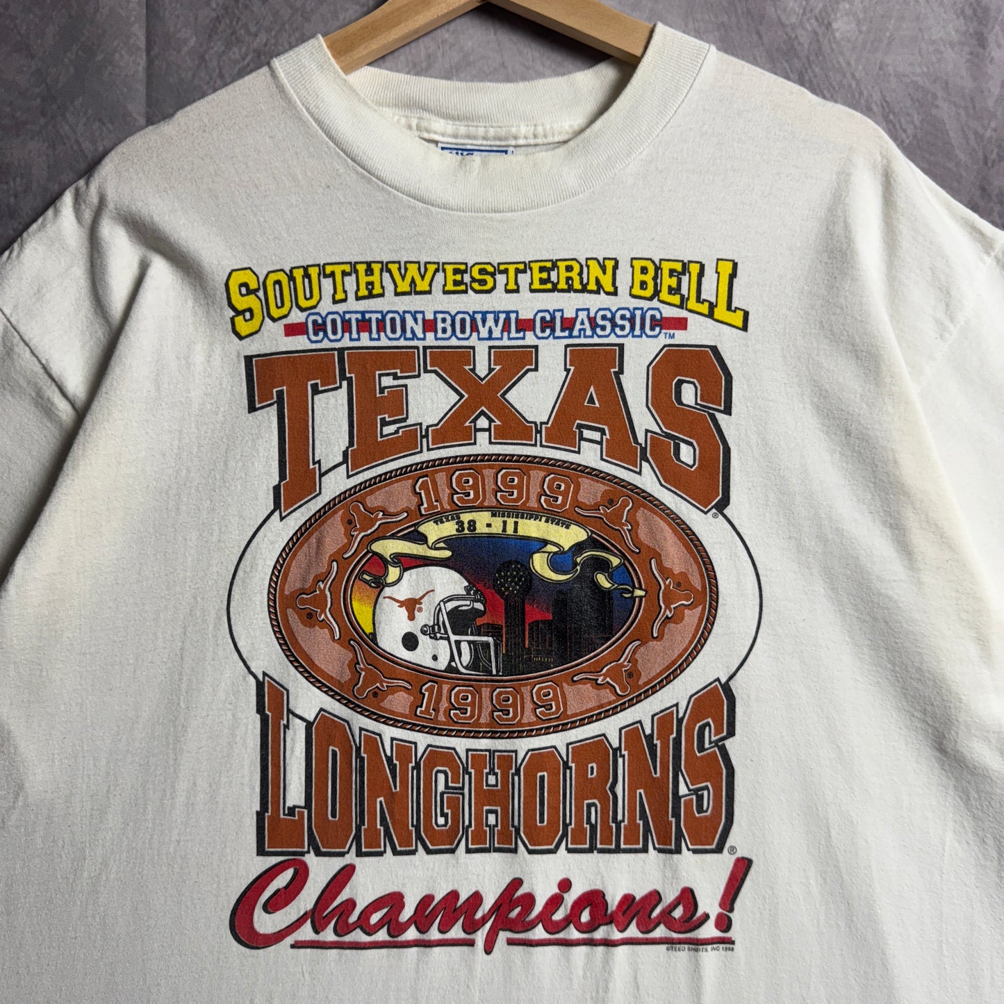 1999 White Texas Longhorns Cotton Bowl Shirt 4558