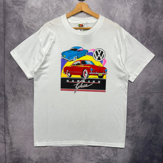 90s White Volkswagen Karmann Shirt 3893