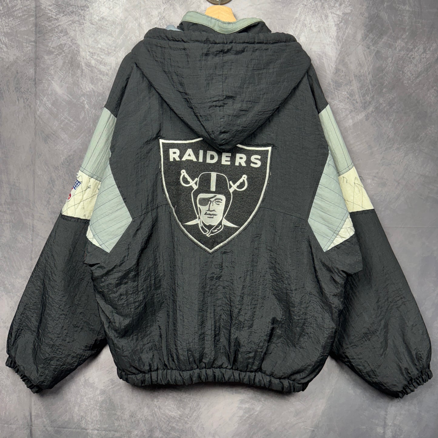 90s Black Los Angeles Raiders Jacket 4067