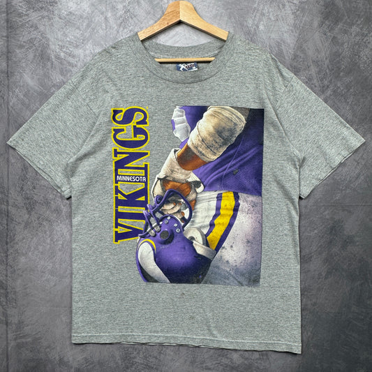 90s Grey Minnesota Vikings Shirt 4161