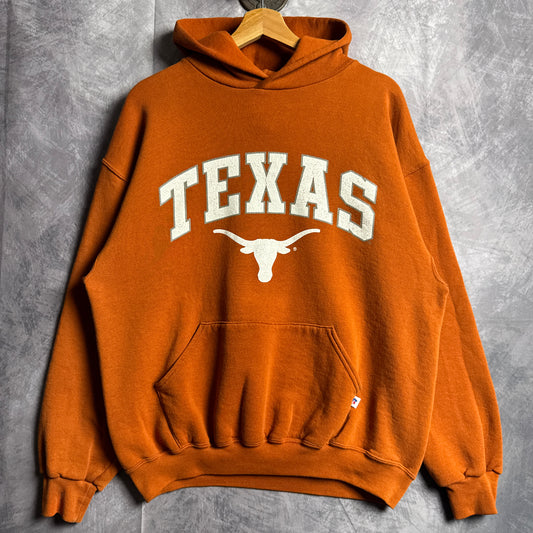 90s Orange Russell Texas Longhorns Hoodie 4420