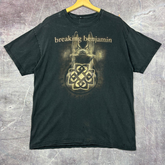 Early 00s Black Breaking Benjamin Graphic Shirt L 0913