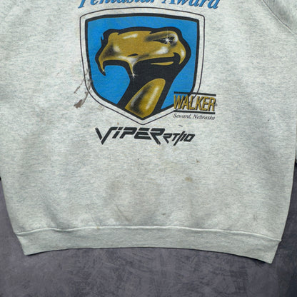 90s Grey Dodge Viper RT Crewneck Sweatshirt 3986