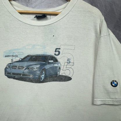 00s White BMW 5 Series Shirt 3917