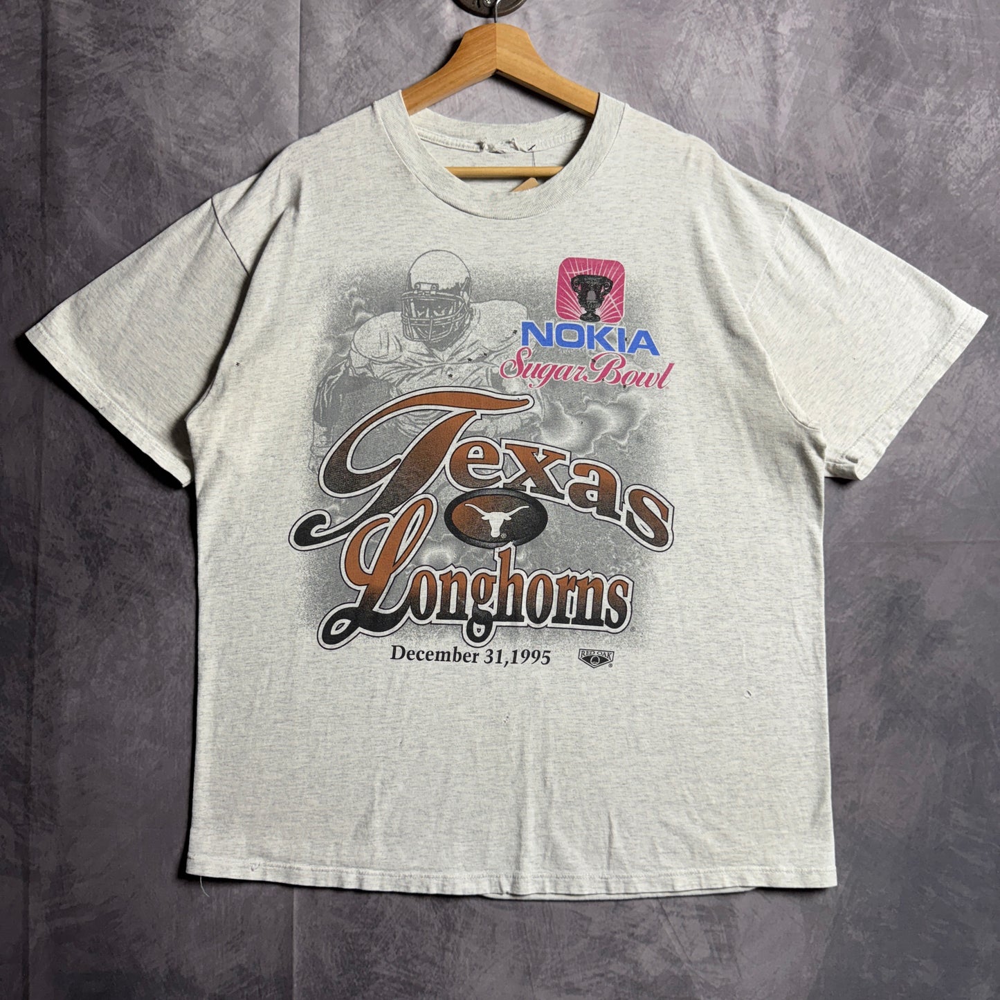 1995 Grey Texas Longhorns Nokia Sugar Bowl Shirt 4555