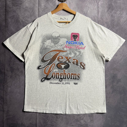 1995 Grey Texas Longhorns Nokia Sugar Bowl Shirt 4555