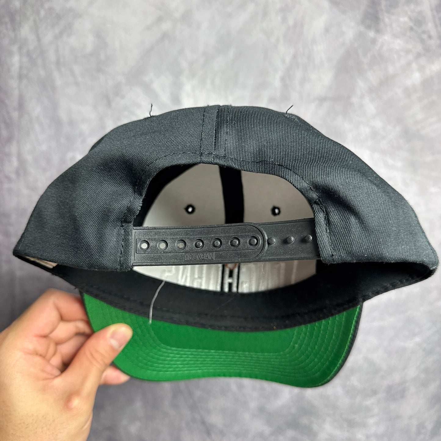 90s Black Texas Longhorns Snapback Hat 4636