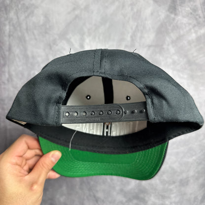 90s Black Texas Longhorns Snapback Hat 4636