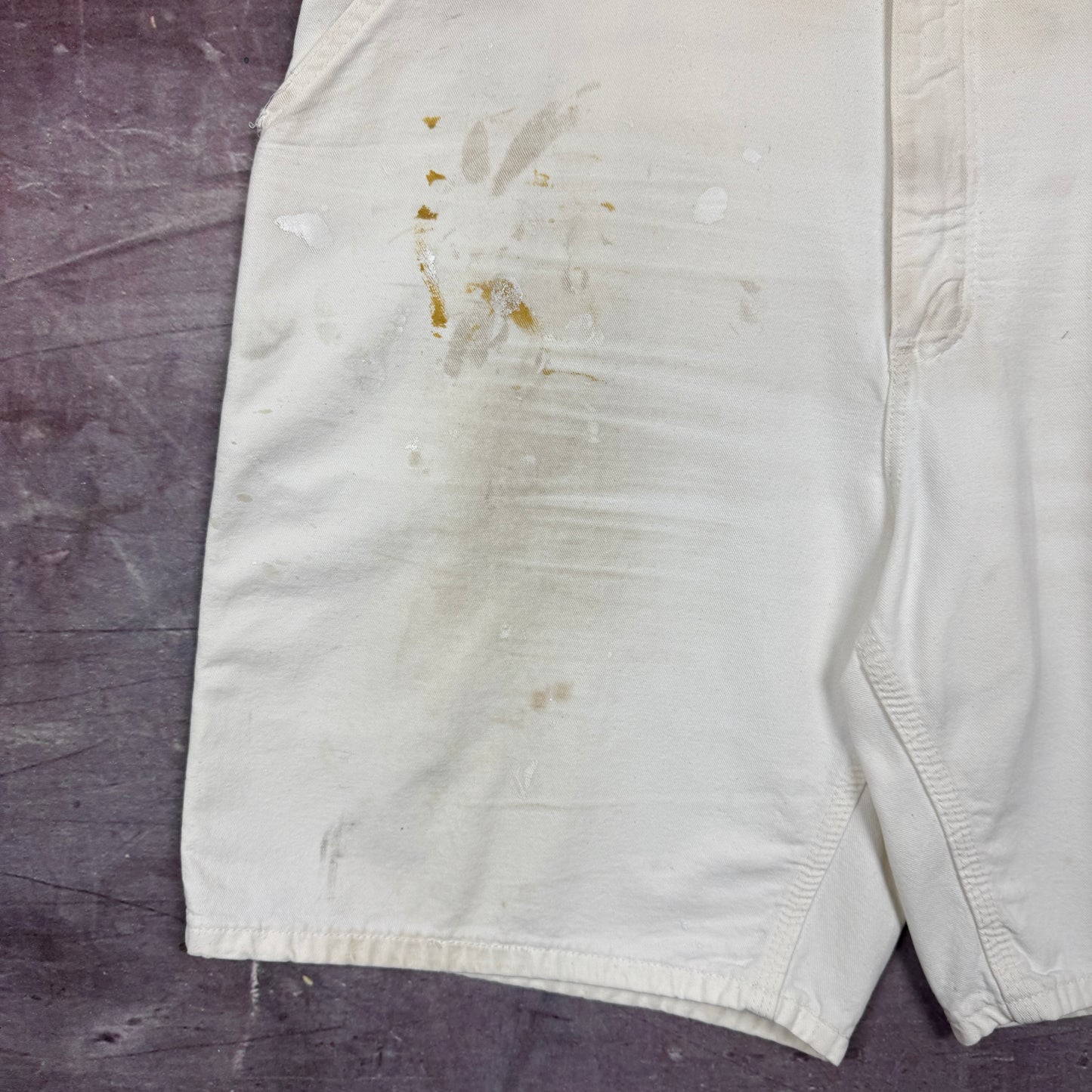 90s White Carhartt Carpenter Shorts 39x8 3515