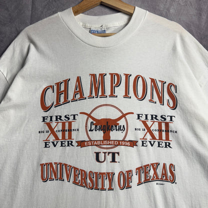 1996 White Texas Longhorns Big 12 Champions Shirt 4521