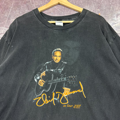 2001 Faded Black Neil Diamond On Tour Live In Concert Graphic Shirt XL 2870