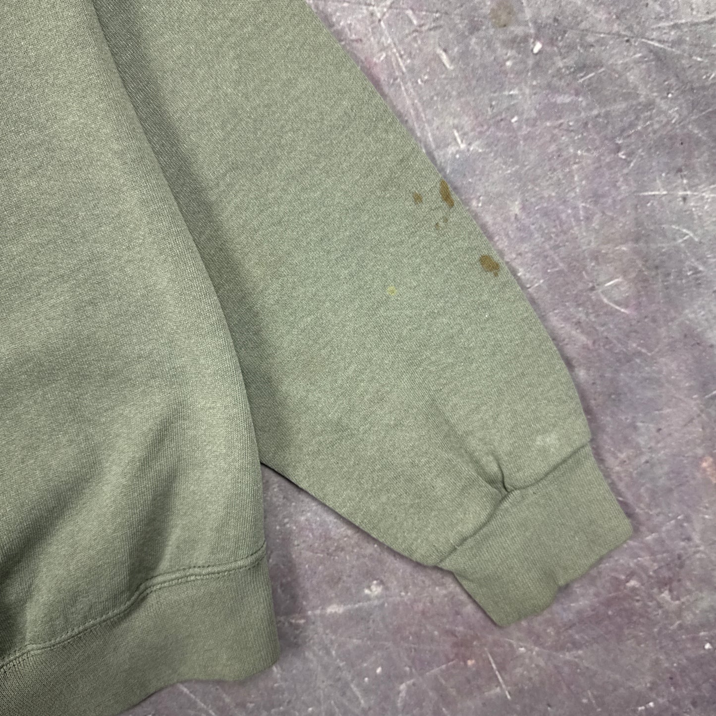 90s Olive Green Harley Davidson Sweatshirt 3089