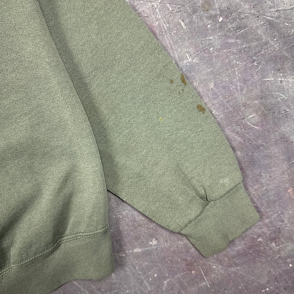 90s Olive Green Harley Davidson Sweatshirt 3089