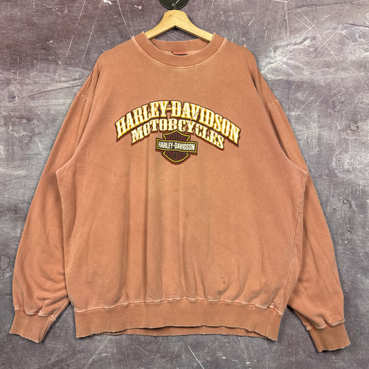 00s Clay Red Harley Davidson Sweatshirt 3070