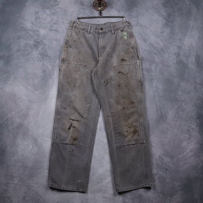 00s Grey Carhartt Double Knee Carpenter Work Pants 5060